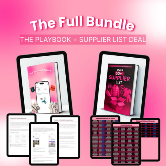 THE FULL BUNDLE - ALL SUPPLIERS + RESELLING GUIDE
